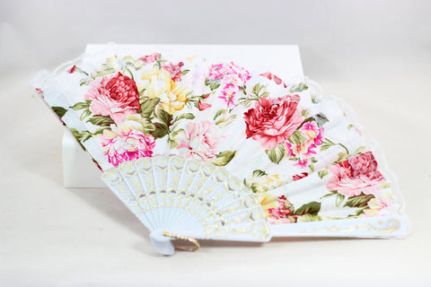 Stunning Floral Fan - 5 Colors!