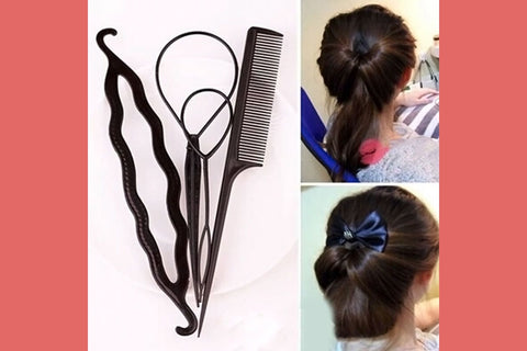 Topsy Tail 4 Piece Hair Styling Set-2 Girls 1 Shop 