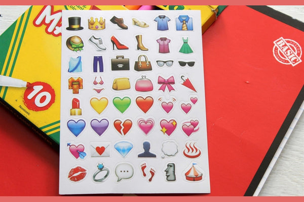 Emoji Stickers | 6 Sheets | Stocking Stuffers-2 Girls 1 Shop 