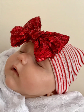 Newborn Holiday Hospital Hats-2 Girls 1 Shop 