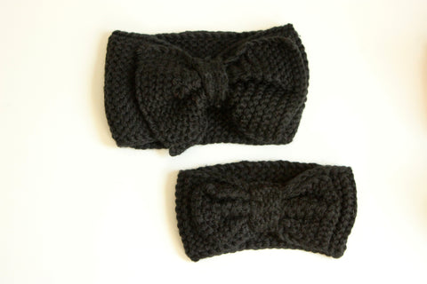 Mommy and Me Bow Knit Headwraps-2 Girls 1 Shop 