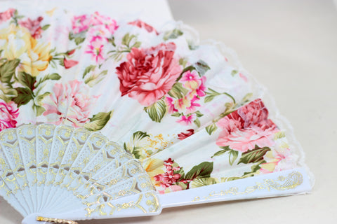 Stunning Floral Fan - 5 Colors!