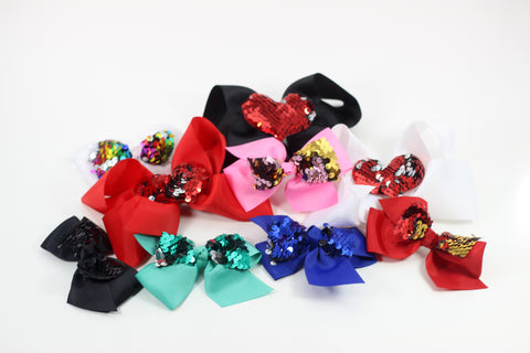 Mermaid Sequin Bow - 6 Colors!