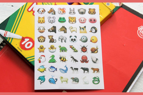 Emoji Stickers | 6 Sheets | Stocking Stuffers-2 Girls 1 Shop 